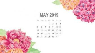 May Desktop Calendar Wallpaper