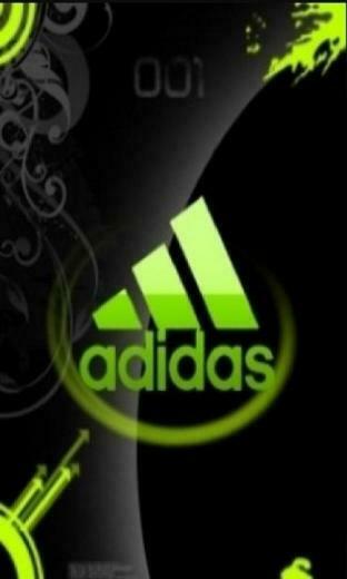 Green Adidas Logo Wallpaper For Nokia Mobile