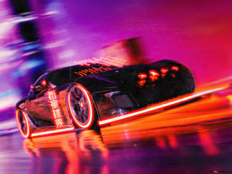 Black Racing Car 4k Wallpaper