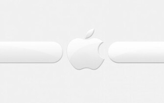 White Apple Logo Wallpaper