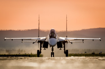 Gray Fighter Jet Sukhoi Su Wallpaper