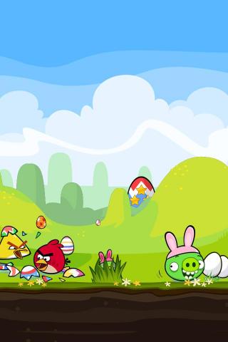Angry Birds Seasons iPhone Background By Sal9