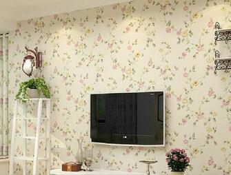 House 3d Tv Wall Pastoral Style Wallpaper
