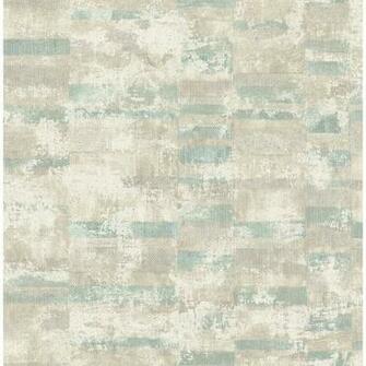 Shop Gutenberg Bricks Stucco Texture Wallpaper In Light Teal