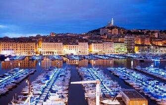 Wallpaper Lights France Home Yachts Boats The Evening