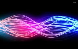Fluorescent Waves Wallpaper HD
