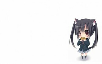 Chibi Neko Computer Wallpaper Desktop Background Id