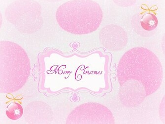 Pink Christmas Wallpaper