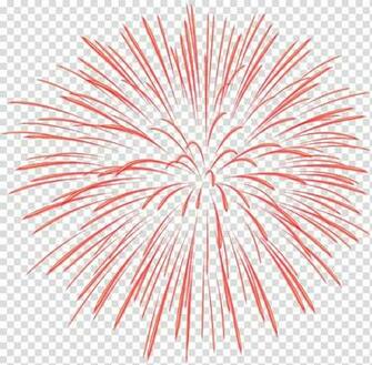 Red Kaboom Illustration Fireworks Transparent