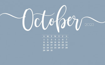 October Desktop Wallpaper Cute Calendar