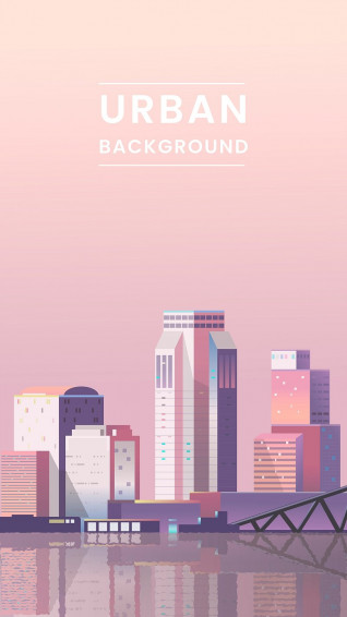 A Big Pink City Wallpaper Image