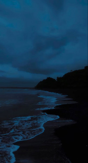 Dark Ocean Aesthetic Wallpaper At Night Cool