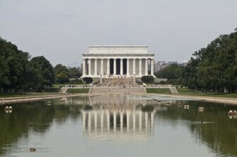 Lincoln Memorial And Reflecting Pool A Of The At