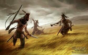 Empire Total War The Warpath Campaign Artwork Attacking Indians