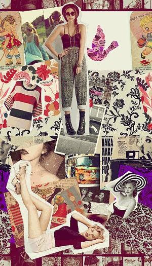 Vintage Teen Formspring Background Layouts