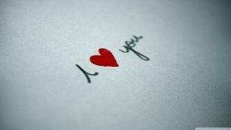 I Love You Written On Paper Wallpaper HD