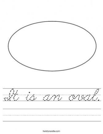 Oval Shape Activities For Preschool
