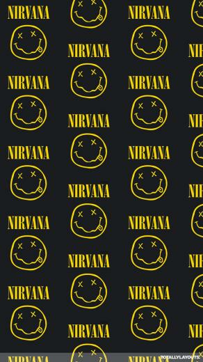 Nirvana Logo iPhone Wallpaper Music