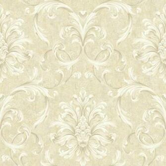 Grey Taupe White And Peach Wallpaper Traditional By