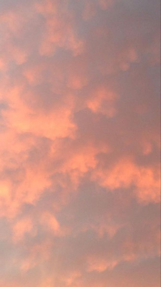Pink And Blue Clouds Sunset Wallpaper