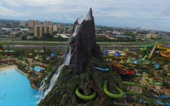 Towering Volcano Created With Cemex Concrete In Orlando
