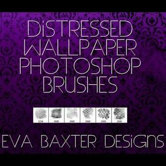 Distressed Wallpaper Brushes Photoshop