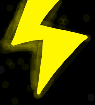 Yellow Lightning Bolt Background