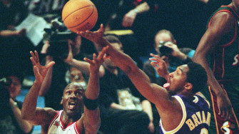 Nba Players Kobe Bryant And Michael Jordan All Star