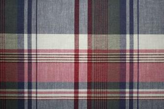 Plaid Fabric Texture Red And Blue With Green High Resolution