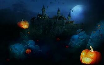 Scary Halloween HD Wallpaper Pumpkins Witches
