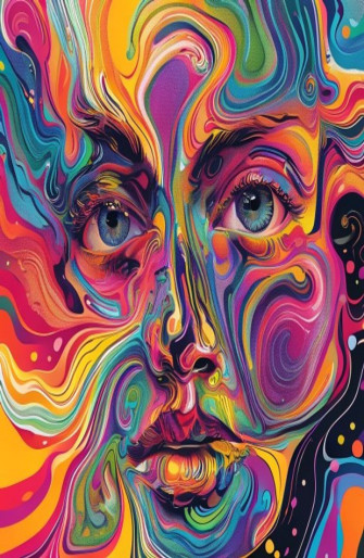 Trippy Face Wallpaper