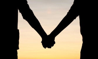 Couple Holding Hands Wallpaper On