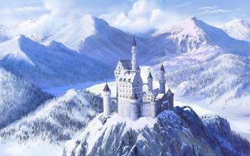 White Mountains Castle Wallpaper