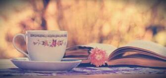 Vintage Coffee By Shadows In Twilight