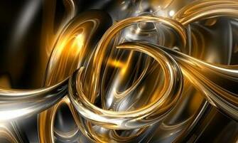 Computer Desktop Wallpaper Gold Rings 3d Digital Art