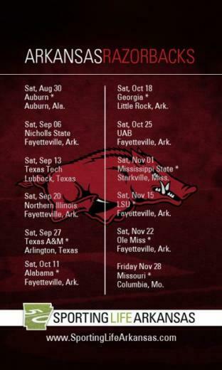 Arkansas Razorback Football Schedule Wallpaper
