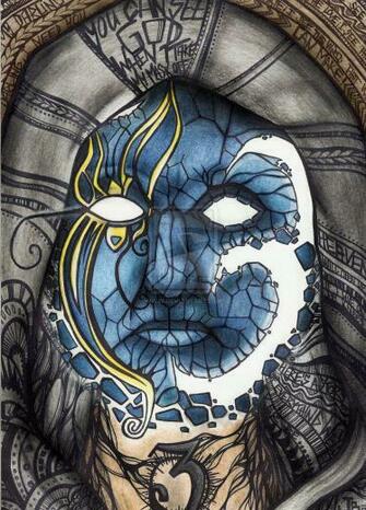 Hollywood Undead Johnny Tears Mask By