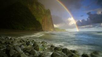 Wallpaper Rainbow Natural Beauty The Beach Near Water Nature