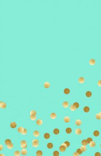 Gold Confetti On Mint Art Print By Katie Chastain Society6