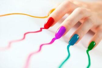 Unhas Color Nail Designs Wallpaper