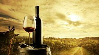 Red Wine Bottle And Glass HD Wallpaper CoolHD