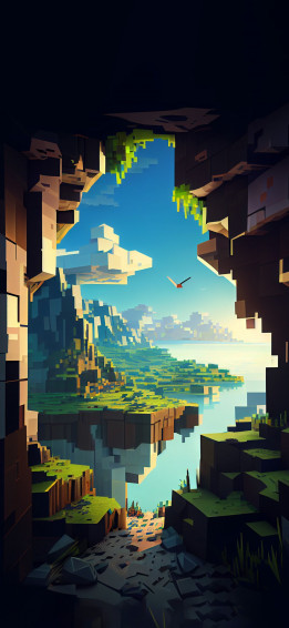 Minecraft Blocktopia Wallpaper