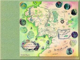 Map Of Middle Earth Wallpaper