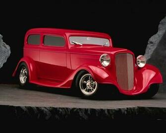 Red Street Rod Wallpaper