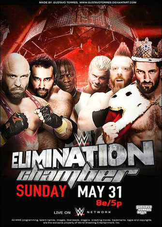 Wwe Elimination Chamber Poster By Gustavotorres On