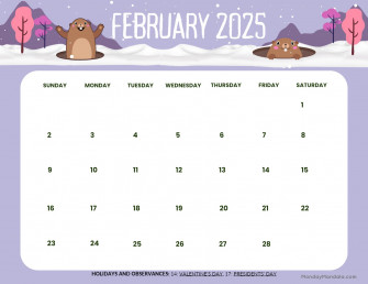 February Calendar Mac Wallpaper