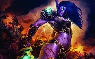 World Of Warcraft Night Elf Desktop Wallpaper