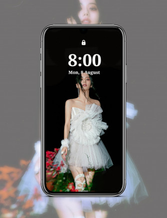 Gg Lockscreens On Jisoo Album Title Poster Wallpaper