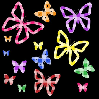 Clipart Colorful Butterflies Wallpaper