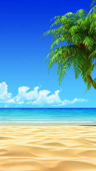 HD Beach iPhone Wallpaper